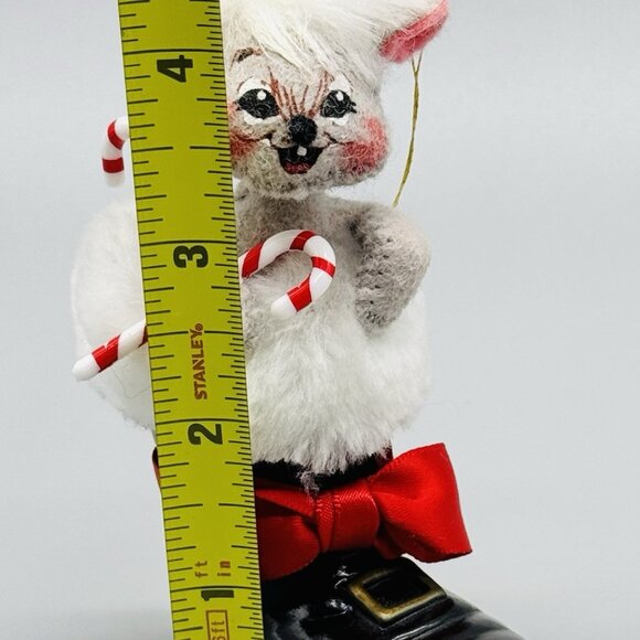 Annalee Special Delivery Santa Boot Mouse Ornament Eyes Open 4 inch 2005 - Picture 6 of 6